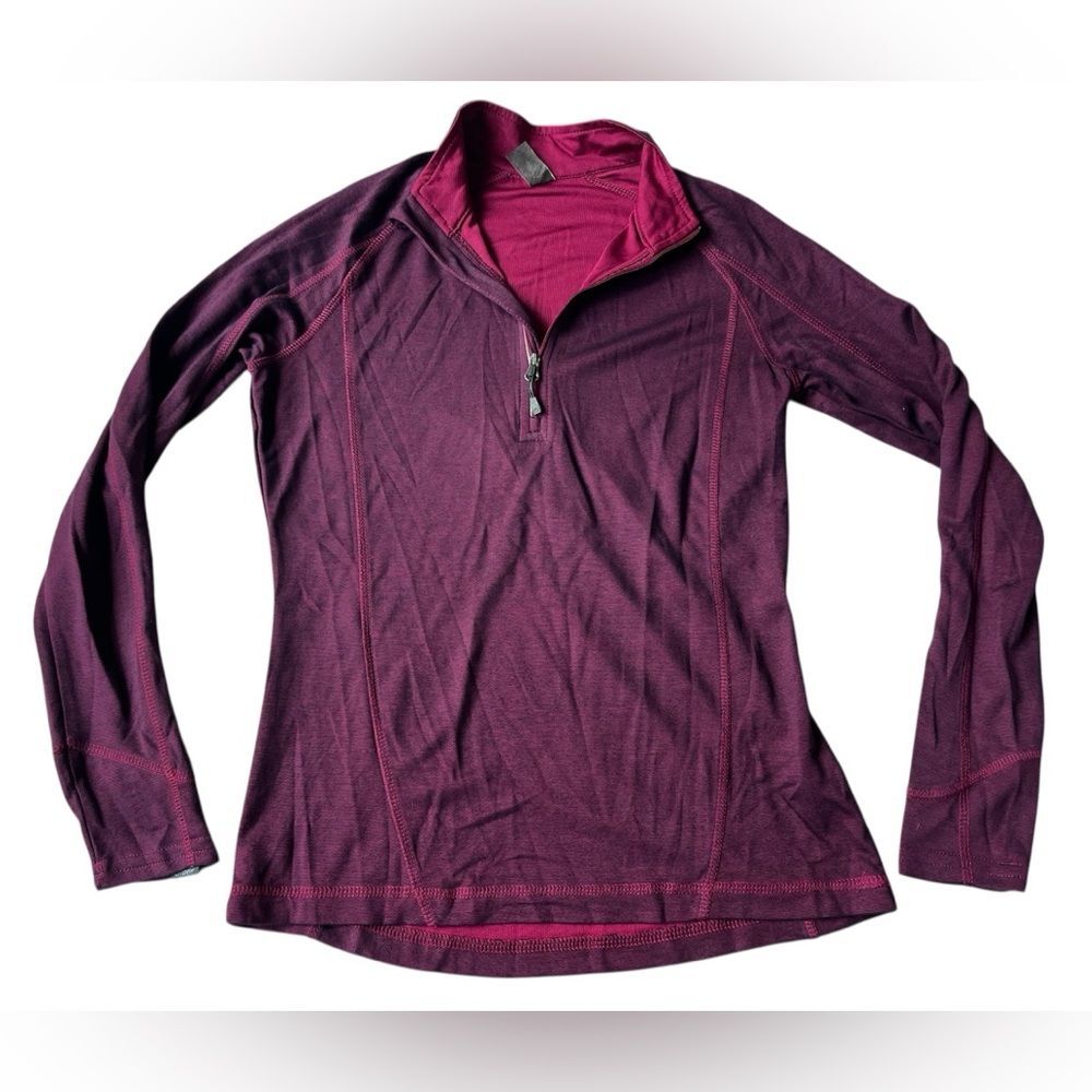 Storm Creek 3/4 Zip Pullover Baselayer Thermal Purple Shirt Womens XS